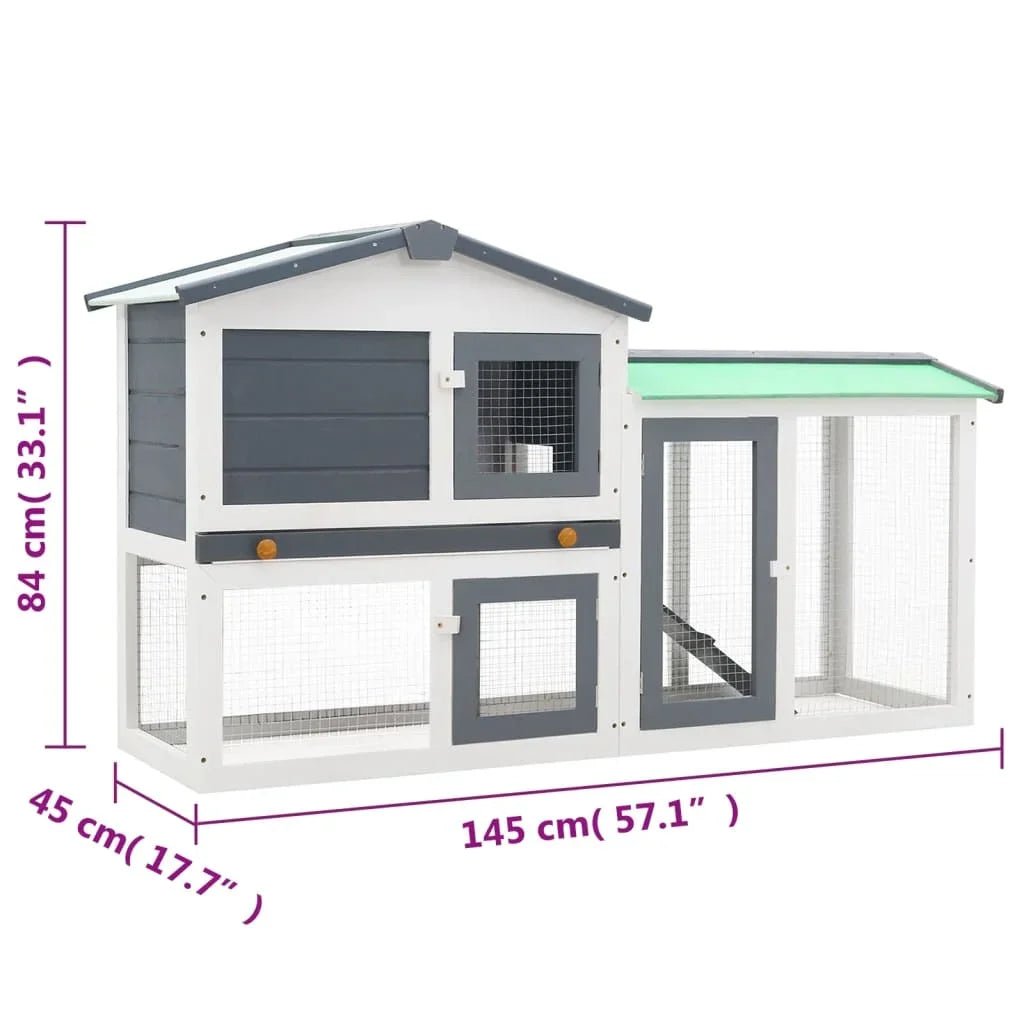 Maison en bois double niveau - La cage à Lapin