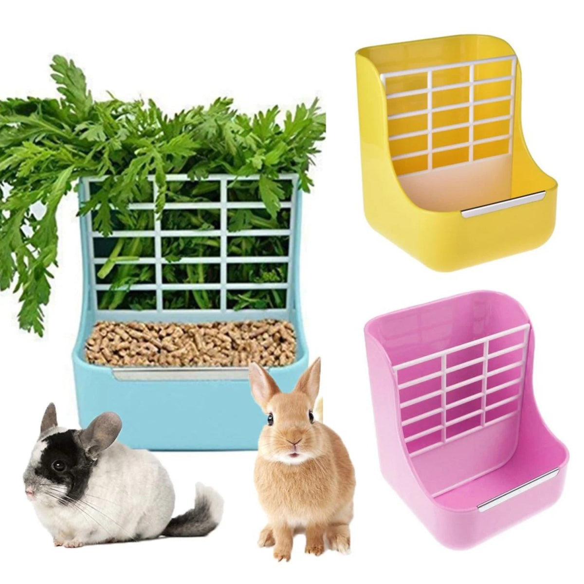 Mangeoire 2 en 1 pour Lapin - La cage à Lapin