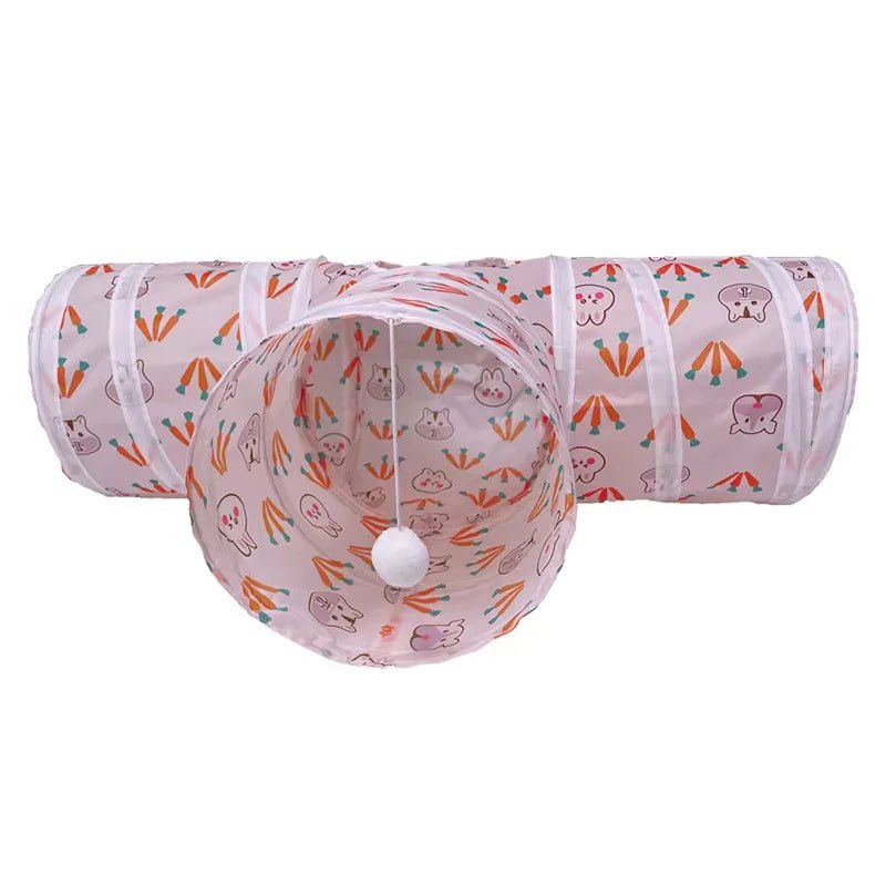Tunnel de jeu pliable - La cage à Lapin