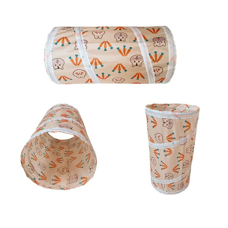 Tunnel de jeu pliable - La cage à Lapin